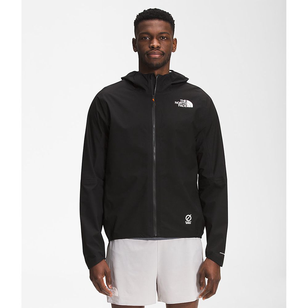 The North Face Rain Jacket Mens Australia - The North Face Flight Lightriser Futurelight™ Black (ICQ